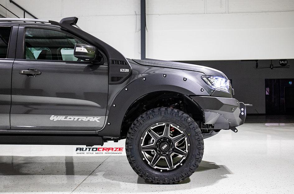 FORD RANGER GD06 GLOSS BLACK MILLED
